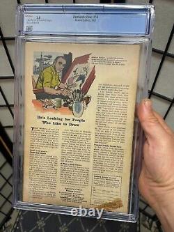 Fantastic Four #14 (Graded CGC 3.0 1963) Stan Lee. Kirby. Sub-Mariner