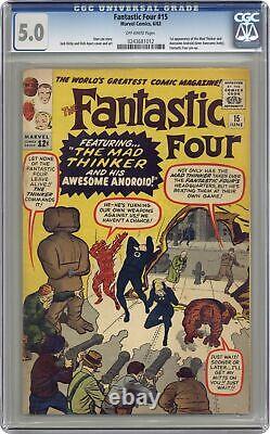 Fantastic Four #15 CGC 5.0 1963 0243681012