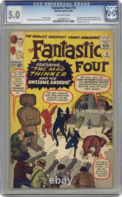 Fantastic Four #15 CGC 5.0 1963 0243681012