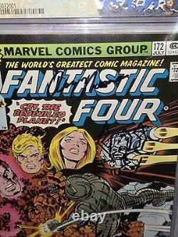 Fantastic Four #172 CGC SS Signature Sketch STAN LEE ROY THOMAS Galactus Gorr