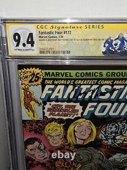 Fantastic Four #172 CGC SS Signature Sketch STAN LEE ROY THOMAS Galactus Gorr