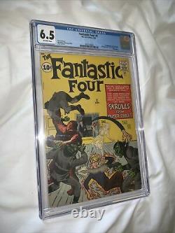 Fantastic Four #2! (1962) CGC 6.5 First Appearance Of Skrulls! New Case