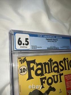 Fantastic Four #2! (1962) CGC 6.5 First Appearance Of Skrulls! New Case