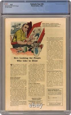 Fantastic Four #20 CGC 6.5 1963 3776215005 1st app. Molecule Man