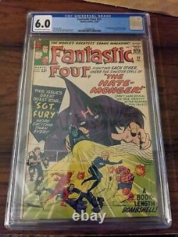 Fantastic Four #21 Graded 6.0 CGC Stan Lee Story 1st Hate-Monger Marvel Comics