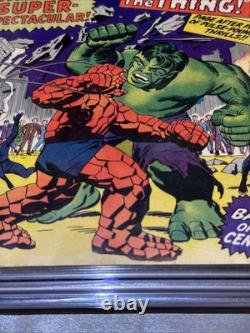 Fantastic Four #25 CGC 3.5 OWithWhite Custom Label, Key + Classic Cover 4/64 Hulk