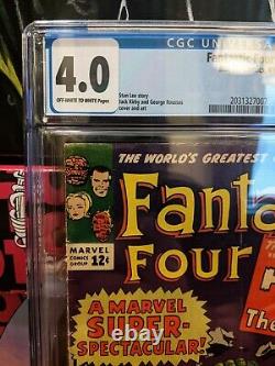 Fantastic Four 25 CGC 4.0 FIRST Thing VS Hulk solo fight CLASSIC Battle RARE