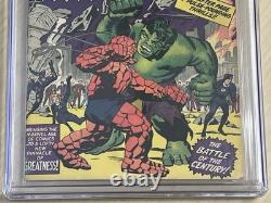Fantastic Four 25 cgc 4.0 OWithW Pages! Classic Hulk Vs. Thing Cover! 4066874010
