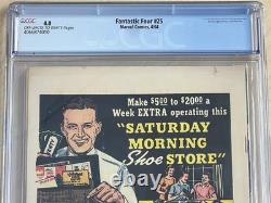 Fantastic Four 25 cgc 4.0 OWithW Pages! Classic Hulk Vs. Thing Cover! 4066874010