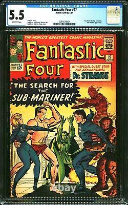 Fantastic Four #27 CGC 5.5 - 1965 - Sub-Mariner Doctor Strange #2091879002