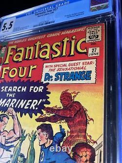 Fantastic Four #27 CGC 5.5 - 1965 - Sub-Mariner Doctor Strange #2091879002