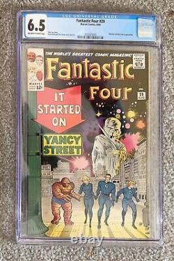 Fantastic Four 29 CGC 6.5 1st Watcher Cover Classic Kirby