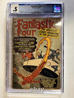 Fantastic Four #3 CGC 0.5 + 1st Miracle Man 1st Costumes Origin Retold