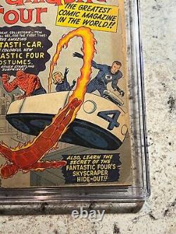 Fantastic Four #3 CGC 1.5 (Marvel Comics 1962) 1st costumes Stan Lee Jack Kirby