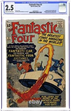 Fantastic Four #3 CGC 2.5 1962 4587547011 1st app. FF costumes