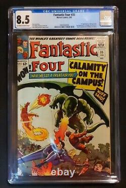 Fantastic Four #35 CGC 8.5 1st App Dragon Man Stan Lee Jack Kirby 1966 Marvel