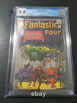 Fantastic Four #39 CGC 9.0! Daredevil Kirby Stan Lee's Personal Tailor! 1965