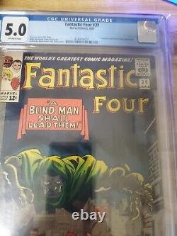 Fantastic Four #39 Cgc 5.0 Doctor Doom Silver Age Stan Lee Jack Kirby Marvel