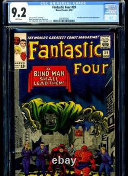 Fantastic Four #39 Cgc 9.2 White Pages (6/65) - Daredevil, Dr. Doom - Key