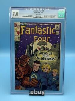 Fantastic Four #45 CGC 7.0 Stan Lee, Jack Kirby, Joe Sinnott? WHITE PAGES