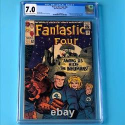 Fantastic Four #45 (Marvel 1965) CGC 7.0 1st App INHUMANS + LOCKJAW! Comic