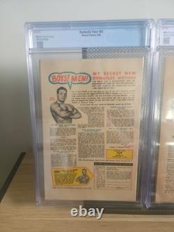 Fantastic Four #48 CGC 5.5 And Fantastic Four 52 CGC 4.0 Combo Deal! Fire