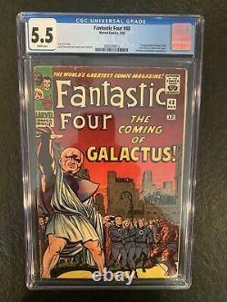 Fantastic Four #48 CGC 5.5 VINTAGE Marvel Comic KEY 1st Silver Surfer & Galactus