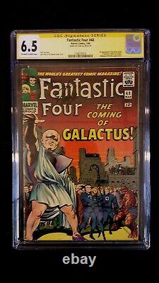 Fantastic Four #48 Cgc 6.5 Ss Signed Stan Lee 1st Silver Surfer Galactus