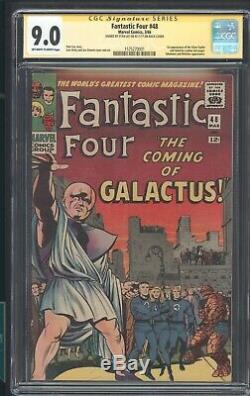 Fantastic Four 48 Cgc 9.0 3/66 Ss Stan Lee 1st App Of Silver Surfer & Galactus