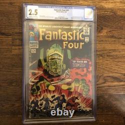 Fantastic Four 49 Key Galactus Silver Surfer CGC 2.5 Off-White To WHITE Pages