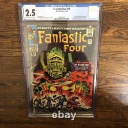 Fantastic Four 49 Key Galactus Silver Surfer CGC 2.5 Off-White To WHITE Pages