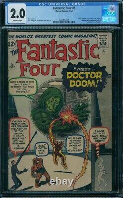 Fantastic Four 5 CGC 2.0 1st Dr. Doom