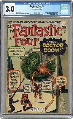 Fantastic Four #5 CGC 3.0 1962 1555247025 1st app. Doctor Doom