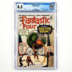 Fantastic Four #5 CGC 4.5 1st Appearance of Dr. Doom Silver Age Key Grail