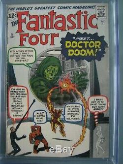 Fantastic Four #5 CGC 4.5 SS Signed Stan Lee Origin & 1st Doctor Doom