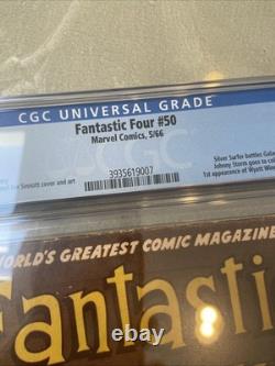 Fantastic Four #50 (1966, Marvel) CGC 5.5 Silver Surfer, Galactus