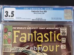 Fantastic Four #50 CGC 3.5 1966 4638841003 Silver Surfer Galactus