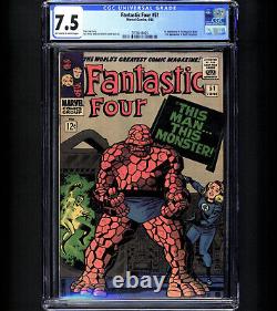 Fantastic Four #51 CGC 7.5 1ST NEGATIVE ZONE 2nd Wyatt Wingfoot 1966 Stan Lee