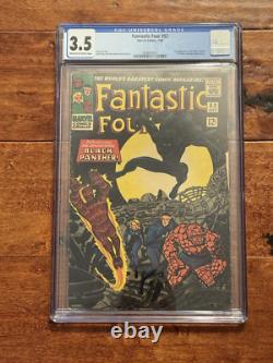 Fantastic Four #52 1966 CGC 3.5 Black Panther 1st Appearance Jack Kirby Stan Lee