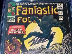 Fantastic Four #52 1st Black Panther Comic Book Signed Autograph Stan Lee CGC