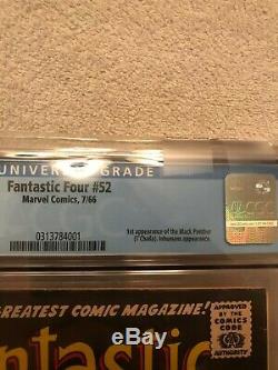 Fantastic Four #52 8.0 GRADED SET&READY 1st appearance! BLACK PANTHER! T'CHALLA