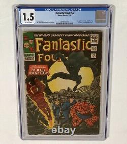 Fantastic Four #52 CGC 1.5 BIG KEY! (1st Black Panther!) 1966 Marvel Comics