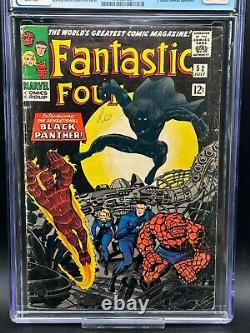 Fantastic Four #52 CGC 3.0 1st. Black Panther (Silver Age) 1966 White Pages