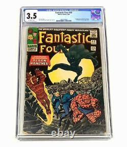 Fantastic Four #52 CGC 3.5 KEY! (1st Black Panther! T'Challa) 1966 Marvel