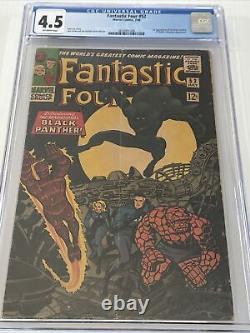 Fantastic Four #52 CGC 4.5 Off-White Pages 1st Appearance of the Black Panther