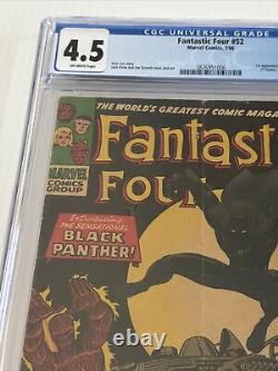 Fantastic Four #52 CGC 4.5 Off-White Pages 1st Appearance of the Black Panther