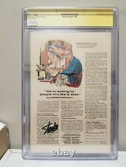 Fantastic Four #52 CGC 9.2 Signature Series Signed by Stan Lee on Back Cover