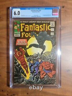 Fantastic Four #52 (Marvel 1966) 1st Black Panther CGC 6.0 FN