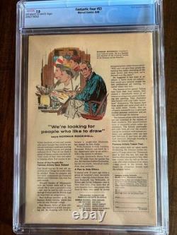 Fantastic Four #53 CGC Grade 7.0 (FN/VF) 2nd appearance of the Black Panther