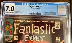 Fantastic Four #53 CGC Grade 7.0 (FN/VF) 2nd appearance of the Black Panther